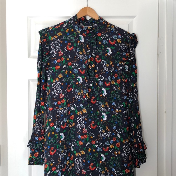 h and m long sleeve maxi dress